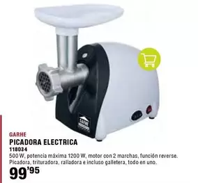 Oferta de Garhe - Picadora Electrica por 99,95€ en ferrOkey