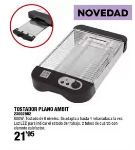 Oferta de Ambit - Tostador Plano por 21,95€ en ferrOkey