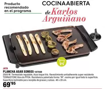 Oferta de Jata - Plancha Asar Senses por 69,95€ en ferrOkey