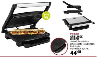 Oferta de Princess -  Grill Inox por 44,95€ en ferrOkey