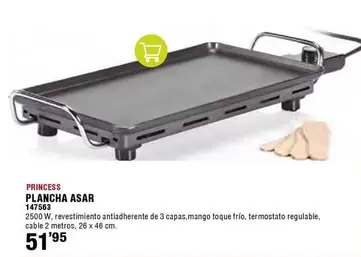 Oferta de Princess - Plancha Asar por 51,95€ en ferrOkey