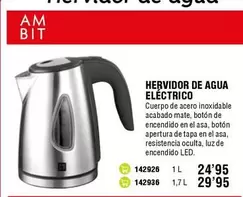 Oferta de Hervidor De Agua Electrico por 24,95€ en ferrOkey