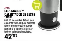 Oferta de Jata - Espumador Y Calentador De Leche por 42,95€ en ferrOkey