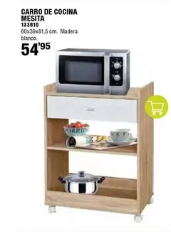 Oferta de Blanco - Carro De Cocina por 54,95€ en ferrOkey