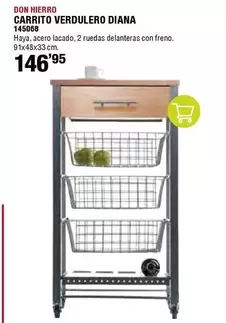 Oferta de Diana - Don Hierro Carrito Verdulero por 146,95€ en ferrOkey