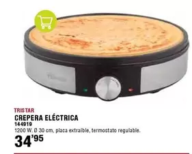 Oferta de Tristar - Crepera Eléctrica por 34,95€ en ferrOkey