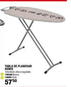 Oferta de Tabla De Planchar por 57,5€ en ferrOkey