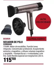 Oferta de Beurer - Secador De Pelo por 115€ en ferrOkey