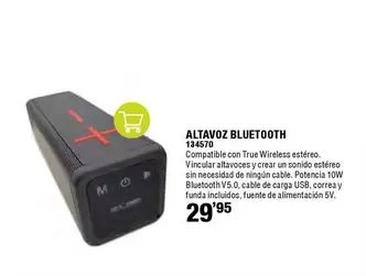 Oferta de Wireless - Altavoz Bluetooth por 29,95€ en ferrOkey