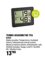 Oferta de Confort - Termo-higrómetro por 13,9€ en ferrOkey