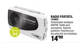 Oferta de Funciona - Radio Portátil por 14,9€ en ferrOkey