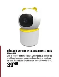 Oferta de Wifi - Cámara Wifi Babycam Sentinel Kids por 39,95€ en ferrOkey