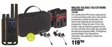 Oferta de Extreme - Walkie-talkies T82 por 119,9€ en ferrOkey