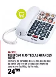 Oferta de Alcatel - Telefono Fijo Teclas Grandes por 24,99€ en ferrOkey