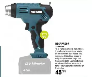 Oferta de Wesco - Decapador 2200153 por 45,95€ en ferrOkey