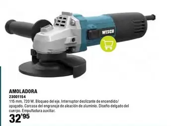 Oferta de Wesco - Amoladora 2300154 por 32,95€ en ferrOkey