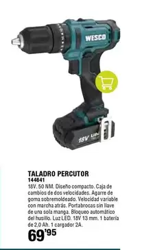 Oferta de Wesco - Taladro Percutor por 69,95€ en ferrOkey