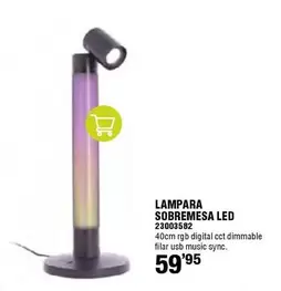 Oferta de Lampara Sobremesa Led por 59,95€ en ferrOkey