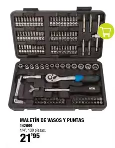 Oferta de Maletín De Vasos Y Puntas por 21,95€ en ferrOkey