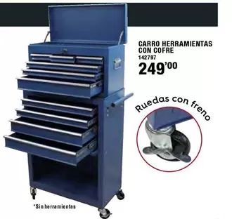 Oferta de Carro Herramientas Con Cofre por 249€ en ferrOkey