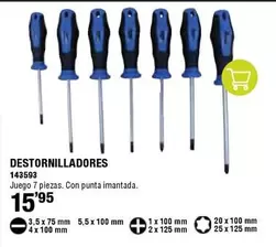 Oferta de Destornilladores por 15,95€ en ferrOkey