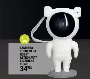 Oferta de Lampara Sobremesa Robot Astronauta Luz Noche por 34,95€ en ferrOkey