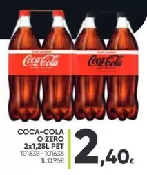 Oferta de Coca-Cola -  O Zero por 2,4€ en Family Cash