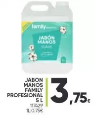 Oferta de Family Profesional - Jabon Manos por 3,75€ en Family Cash