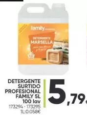 Oferta de Marsella - Detergente Surtido Profesional por 5,79€ en Family Cash