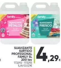 Oferta de Family - Suavizante Surtido Profesional por 4,29€ en Family Cash