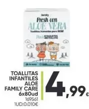 Oferta de Care - Family  - Toallitas Infantiles Aloe por 4,99€ en Family Cash