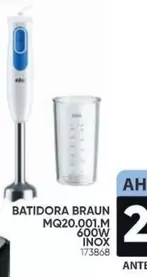 Oferta de Braun - Batidora Mq20.01.m 600w por 29,95€ en Family Cash