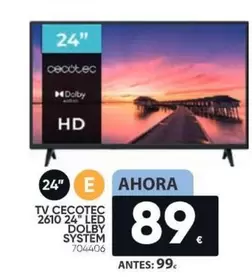 Oferta de Cecotec - Tv Cecotec Led Dolby por 89€ en Family Cash