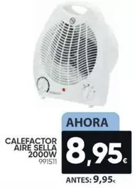 Oferta de Calefactor Aire Sella 2000w por 8,95€ en Family Cash