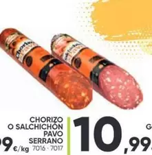 Oferta de Pavo - Chorizo O Salchichon  Serrano por 10,99€ en Family Cash