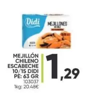 Oferta de Didi - Mejillon Chileno Escabeche por 1,29€ en Family Cash