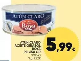 Oferta de Claro - Atun  Aceite Girasol por 5,99€ en Family Cash