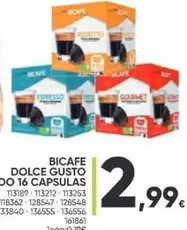 Oferta de Gourmet - Bicafe Dolce Gusto DO 16 Capsulas por 2,99€ en Family Cash