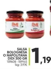 Oferta de Salsa Bolognesa O Napolitana por 1,19€ en Family Cash