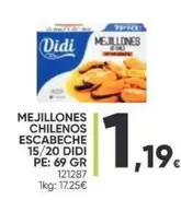 Oferta de Didi - Mejillones Chilenos Escabeche por 1,19€ en Family Cash