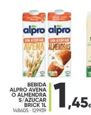 Oferta de Alpro - Bebida Avena O Almendra S/ Azucar por 1,45€ en Family Cash