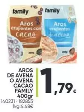 Oferta de Avent - Aros De Avena O Avena Cacao Family por 1,79€ en Family Cash