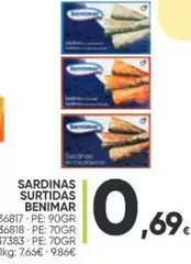 Oferta de Benimar - Sardinas Surtidas por 0,69€ en Family Cash