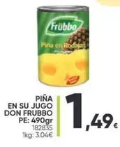 Oferta de Don Frubbo - Piña En Su Jugo por 1,49€ en Family Cash