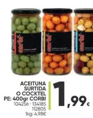 Oferta de Corbi - Aceituna Surtida O Cocktel por 1,99€ en Family Cash