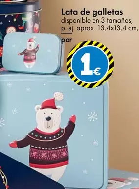 Oferta de Lata De Galletas por 1€ en TEDi