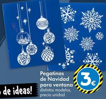 Oferta de Pegatinas De Navidad Para Ventana por 3€ en TEDi