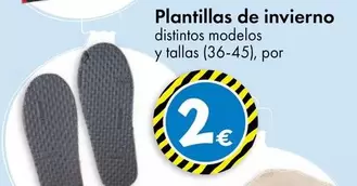 Oferta de Plantillas De Invierno por 2€ en TEDi