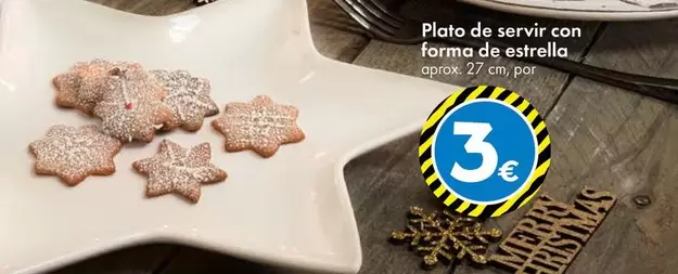 Oferta de Estrella - Plato De Servir Con Forma De por 3€ en TEDi