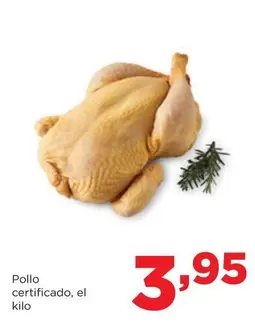 Oferta de Pollo Certificado por 3,95€ en Alimerka